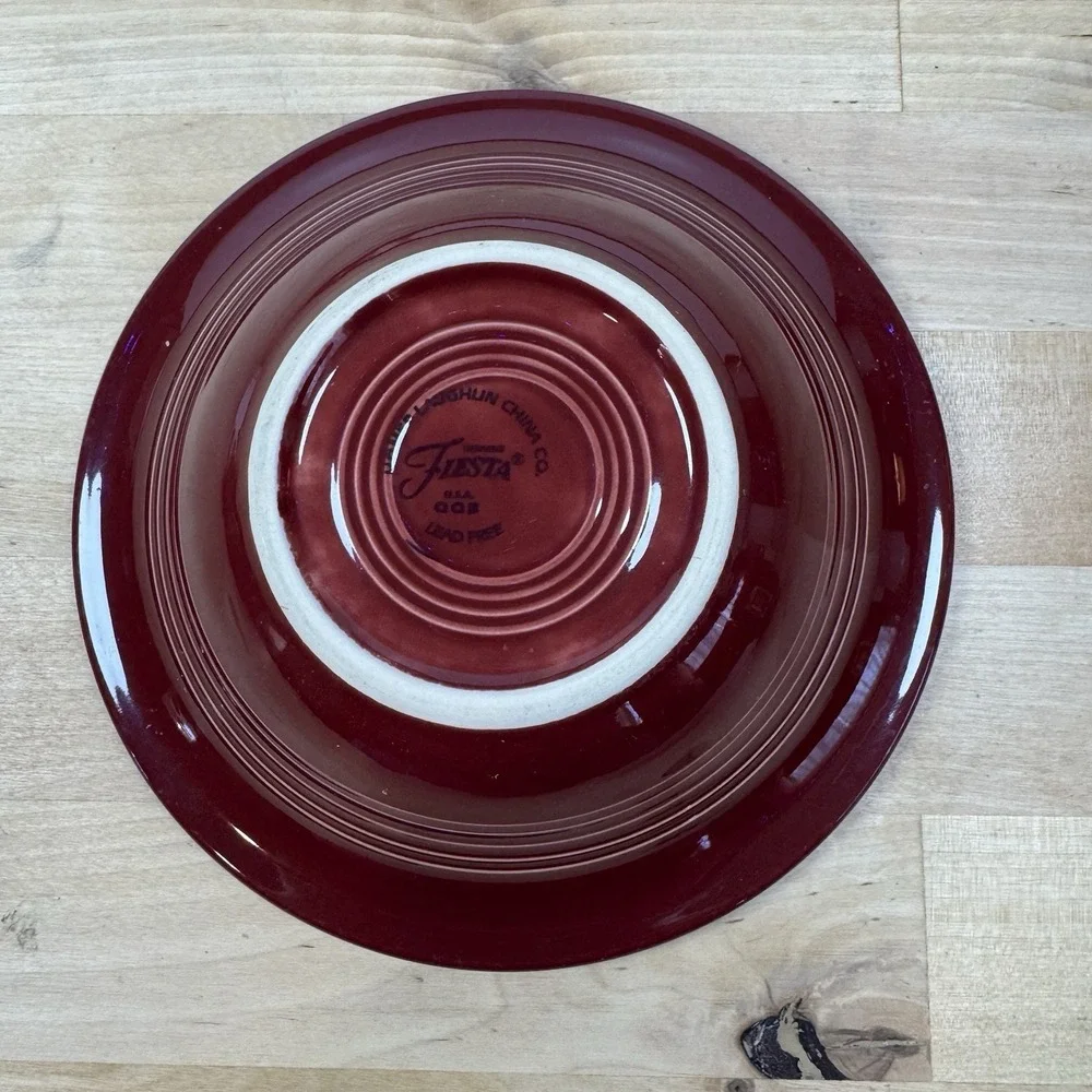 Homer Laughlin Fiesta 6 1/2 Inch Stackable Cereal Bowl 11 OZ Cinnabar Fiestaware